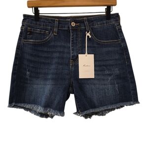 KanCan, Jean Shorts, Distressed, Frayed Hemline, Stretch, Women's Sz  W 9/28, L-